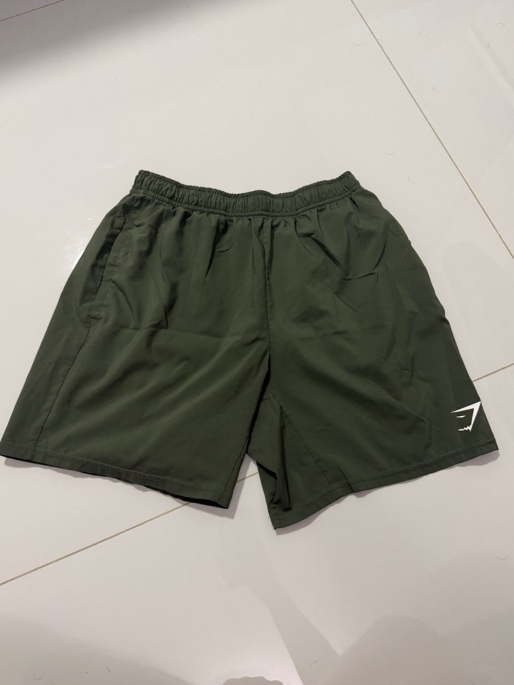 Gymshark Olive Green Performance Training Shorts